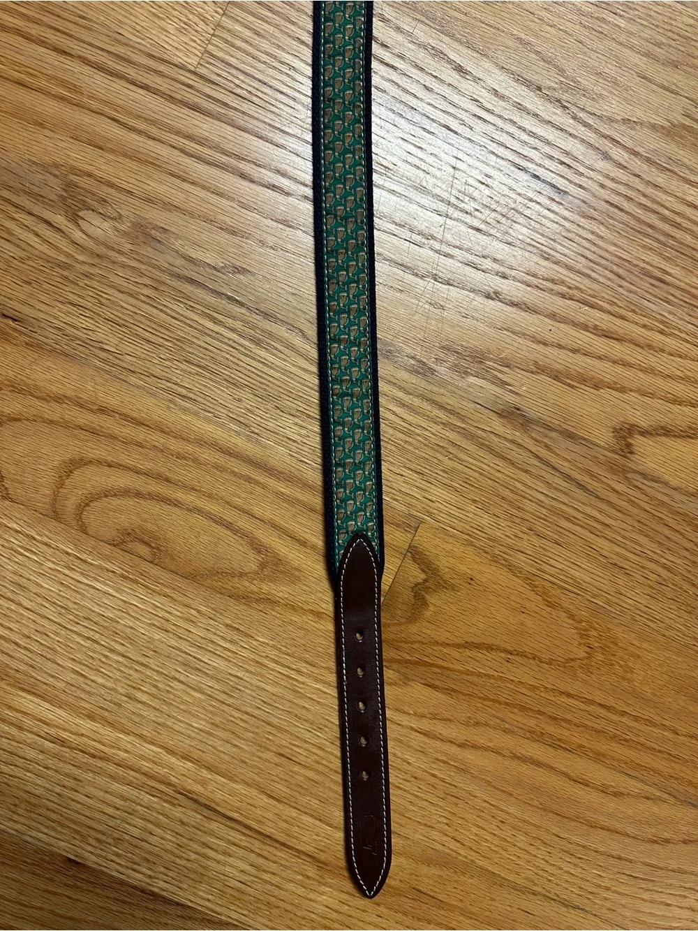 Vineyard Vines Boys Classic Whale Belt in Green